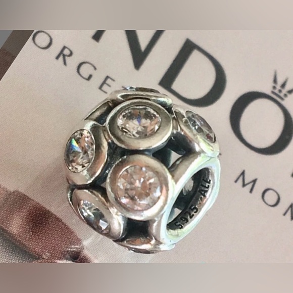 Authentic PANDORA Whimsical Lights Clear CZ Charm - Picture 6 of 6